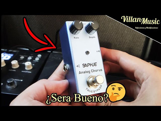 Vídeo relacionado con IOppWin Pure Analog Chorus - Pedal de guitarra analógico, tono de coro cálido y claro con vibración espacial, derivación verdadera, mini carcasa de metal (CC 9 V, 9 mA)