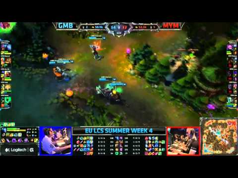 LCS 2013 EU Summer W4D1- GMB vs MYM Recap