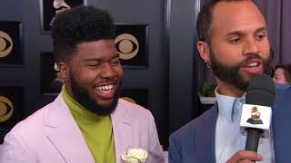 Khalid on Quincy Jones and 'Location' | Red Carpet | 60th GRAMMYs