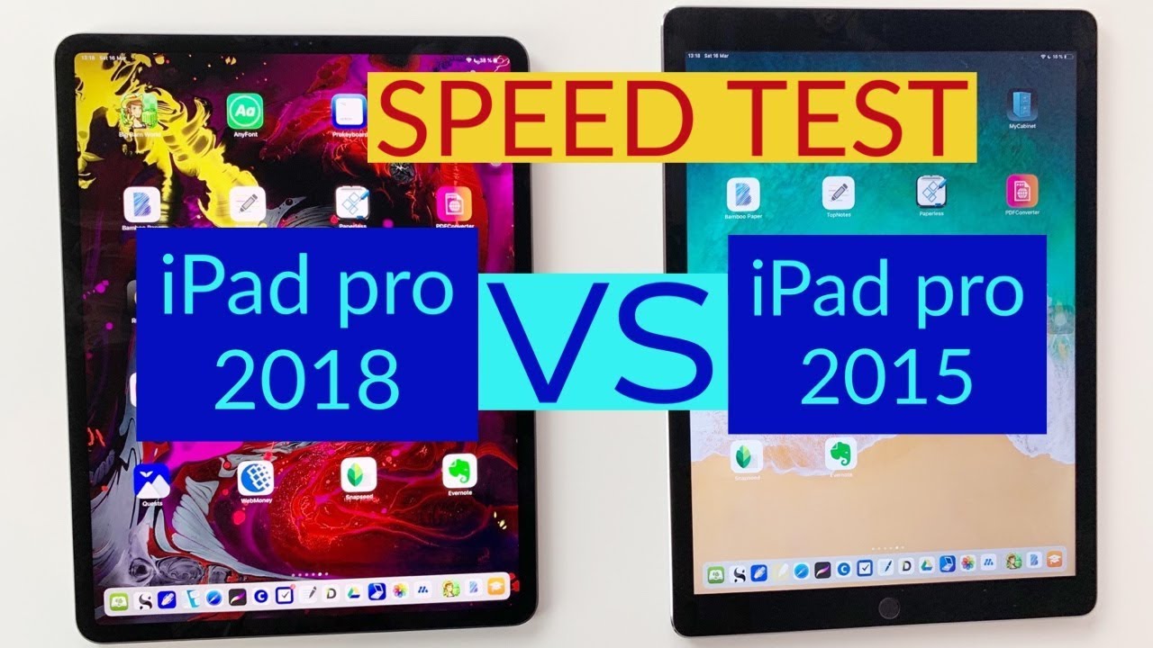 SPEED TEST: iPad pro 2018 vs iPad pro 2015 (12.9 inch)| Paperless Student