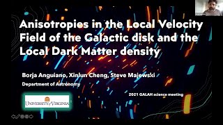 Borja Anguiano • Anisotropies in the Local Velocity Field of the Galactic disk