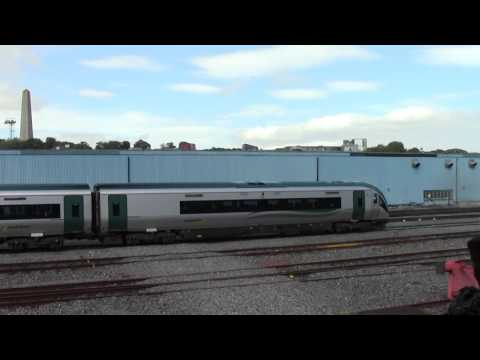 Dublin Heuston HD-Irish Rail 22000 class ICR no.22048 arrives on service to Dublin Heuston