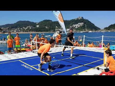 ITF Donostia 2018 - exhibición de tenis en La Concha