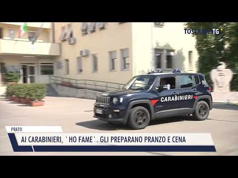 2022-08-16 PRATO - AI CARABINIERI, 'HO FAME'. GLI PREPARANO PRANZO E CENA