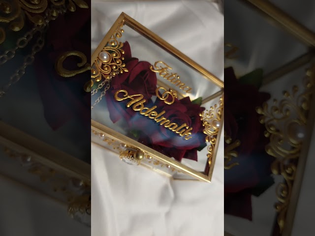 Vídeo relacionado con LEPGUYO Set De 2 Caja Anillo Compromiso Efecto Madera Con Botón, Caja De Regalo Robusta Para Boda Viaje San Valentín