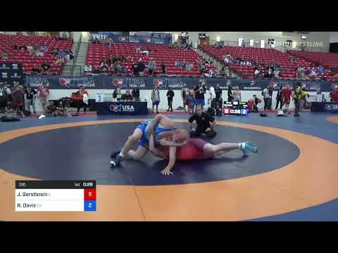 130 Lbs Rr Rnd 1 - James Gerstbrein, Illinois Vs Rex Davis, California 491c