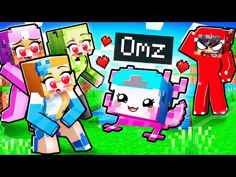 Playing as a BABY AXOLOTL to Rizz Girls in Minecraft!