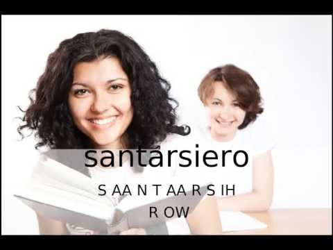 How to pronounce santarsiero / How to say santarsiero