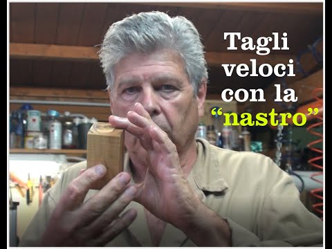 Pratica su come squadrare un ceppo di legno a mano libera usando la sega a nastro... e bricollage.