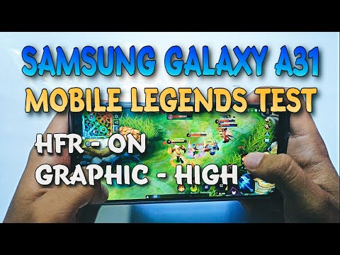 Mobile Legends Test On Samsung Galaxy A31 6/128gb Setting rata kanan