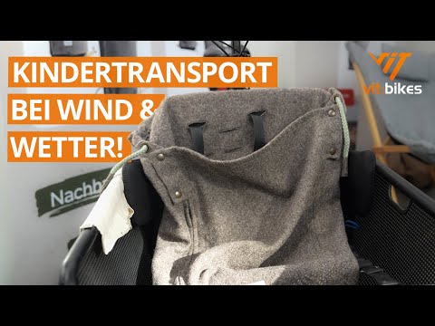 Kindertransport im Lastenrad oder Buggy? Wetterpelle Schlupfsack
