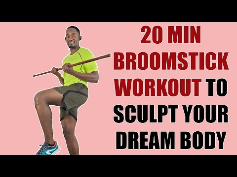 20-Minute FULL BODY BROOMSTICK WORKOUT to Sculpt Your Dream Body