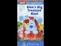 Opening To Blue S Clues Blue S Big Treasure Hunt 2000 VHS Australia