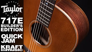 Video thumbnail for Taylor 717E Builder's Edition - Quick Jam by Kraft Music