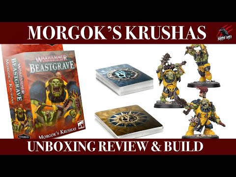 MORGOK’S KRUSHAS UNBOXING REVIEW & BUILD - Warhammer Underworlds Direchasm - Power Objective Cards