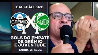GRÊMIO 1x1 JUVENTUDE: OS GOLS DO EMPATE NA ARENA NA VOZ DE ANDRÉ SILVA | 15/02/26