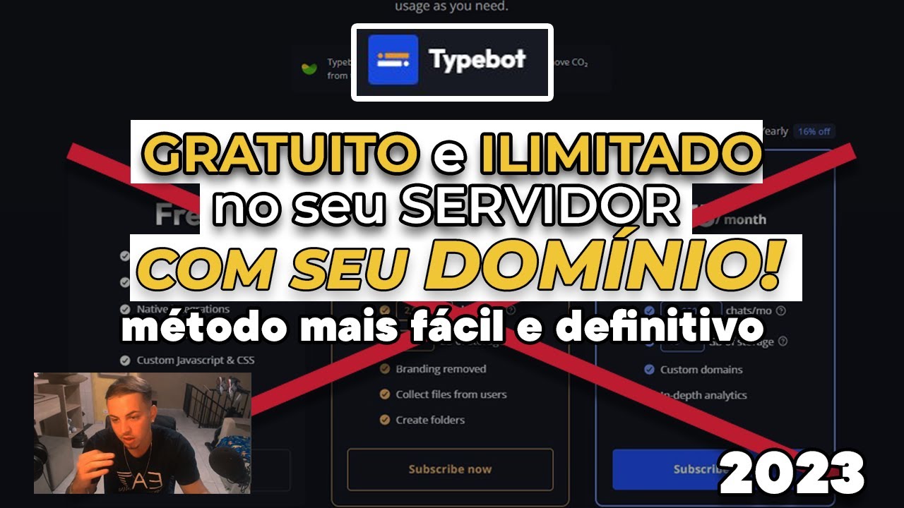 TYPEBOT GRATUITO em ESTRUTURA PRÓPRIA/SERVIDOR! Como INSTALAR no seu Domínio | 2023
