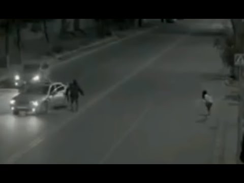 "Ghost man" saves little girl's life - captured on CCTV