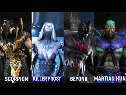 INJUSTICE - ALL Costumes Skins comparison in Victory Poses HD 1080p 60 fps