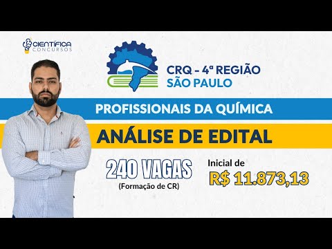 Conselho Regional de Química CRQ SP | Análise Edital | Estratégias para Químico e Engenheiro Químico