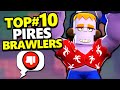 TOP#10 des PIRES BRAWLERS de la META actuelle !!!?!