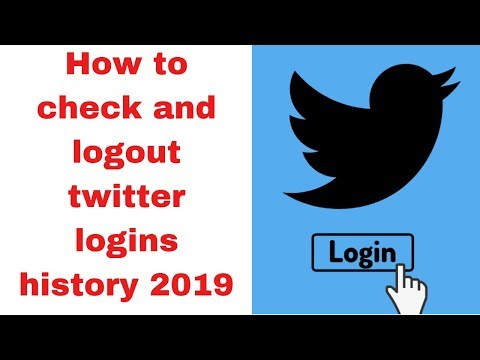 How to check and logout twitter logins history 2019