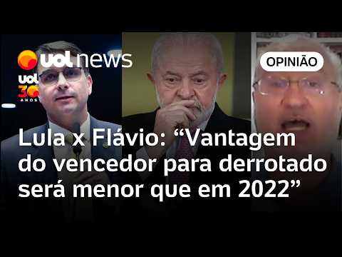 Lula x Flávio Bolsonaro: vantagem do vencedor para derrotado será menor que em 2022, diz sociólogo