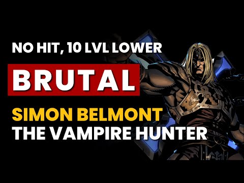 V Rising - BRUTAL Simon Belmont the Vampire Hunter | No Hit, 10 Levels Lower, Frail | 1.0 Boss Kill