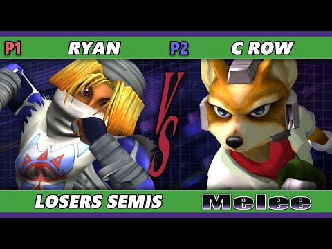 S@X 483 Losers Semis - Ryan (Sheik) Vs. C. Row (Fox) Smash Melee - SSBM