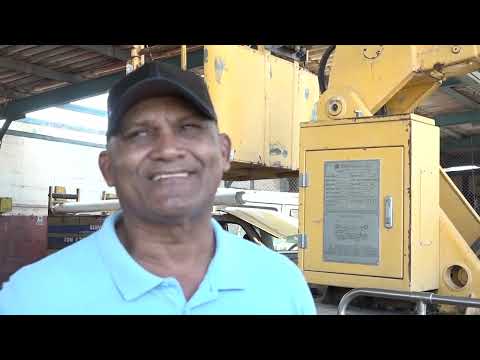 Avanza recuperación eléctrica en Palma Soriano tras el paso del Huracán Melissa.