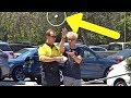 LITTERING IN FRONT OF SECURITY GUARD!!! (Best Trick Ever!)