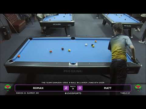 ROMAN vs MATT - SNOOK-D - TABLE 10 | EvoSports