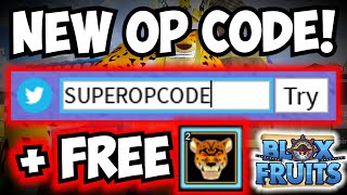 New OP CODE + FREE LEOPARD FRUIT! (Blox Fruits All New Codes)