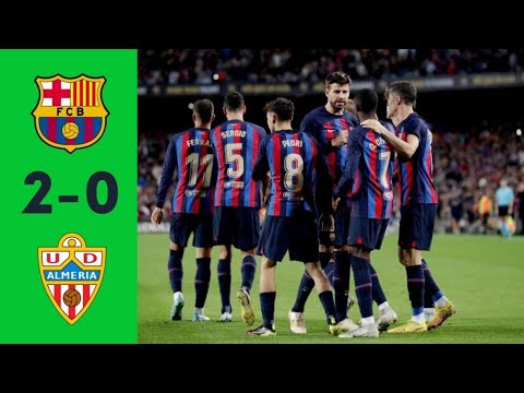 Barcelona vs Almeria 2-0 | All Goal and Extended highlights 2022