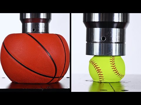 Epic Ball Crushing Challenge: 150-Ton Hydraulic Press Edition