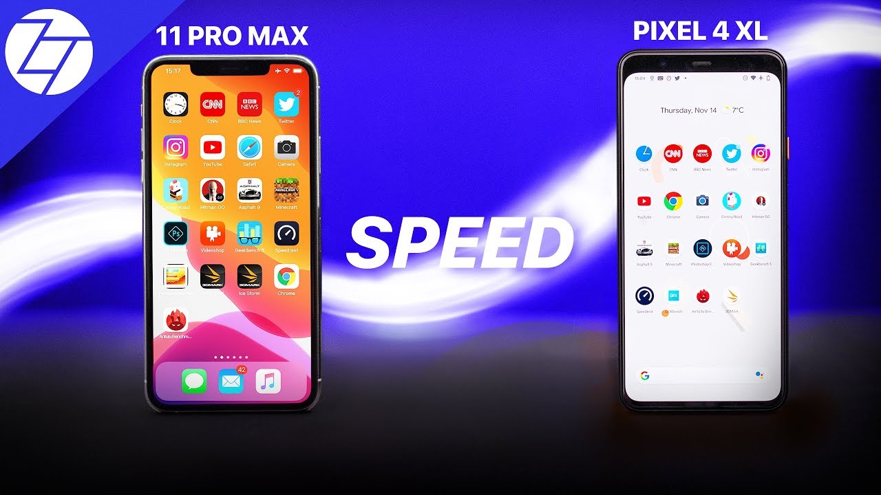 iPhone 11 Pro Max VS Google Pixel 4 XL - The ULTIMATE Speed Test!