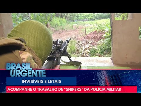 Acompanhe o trabalho de "snipers" da Polícia Militar | Brasil Urgente