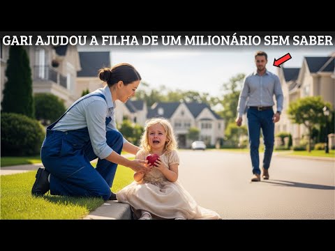 GARI ENCONTROU A FILHA DE UM MILIONÁRIO COMENDO SOZINHA NA RUA… O QUE O MILIONÁRIO FEZ FOI CHOCANTE!