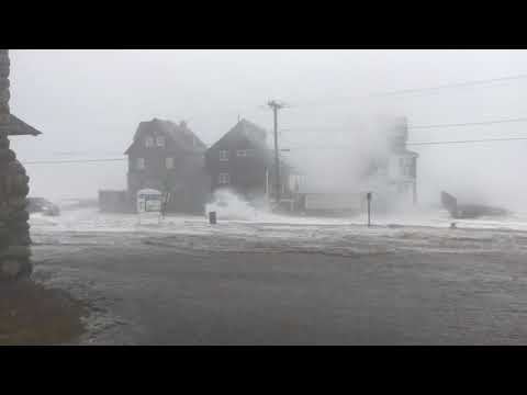 Brant Rock, Marshfield - High tide, March 2, 2018