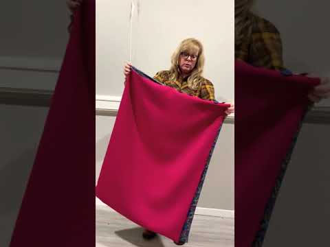 FABWORKS EASY MAKE PONCHO - VIDEO 11 - FINISHED!! TIME TO TRY IT ON ✂️
