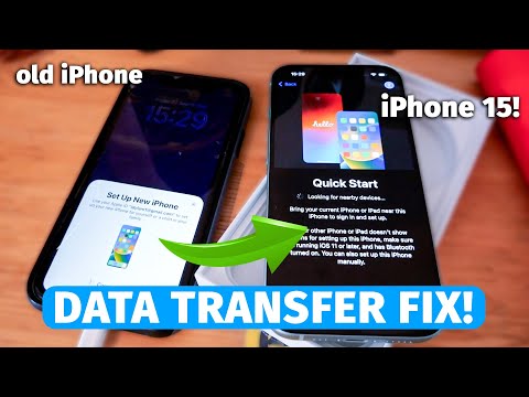 Troubleshooting iPhone 15: Old iPhone Not Detected for Quick Start Data Transfer *FIXED*