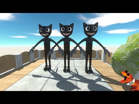 Cartoon Cat vs SHARKZILLA, GODZILLA, DINOSAURS T REX EVOLUTION   Animal Revolt Battle Simulator