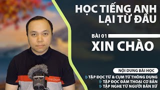 Học tiếng Anh từ đầu - Bài 1: Xin chào 