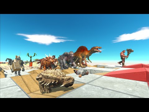 Bumpy Race To Get A Big Pig - All Units | Animal Revolt Battle Simulator