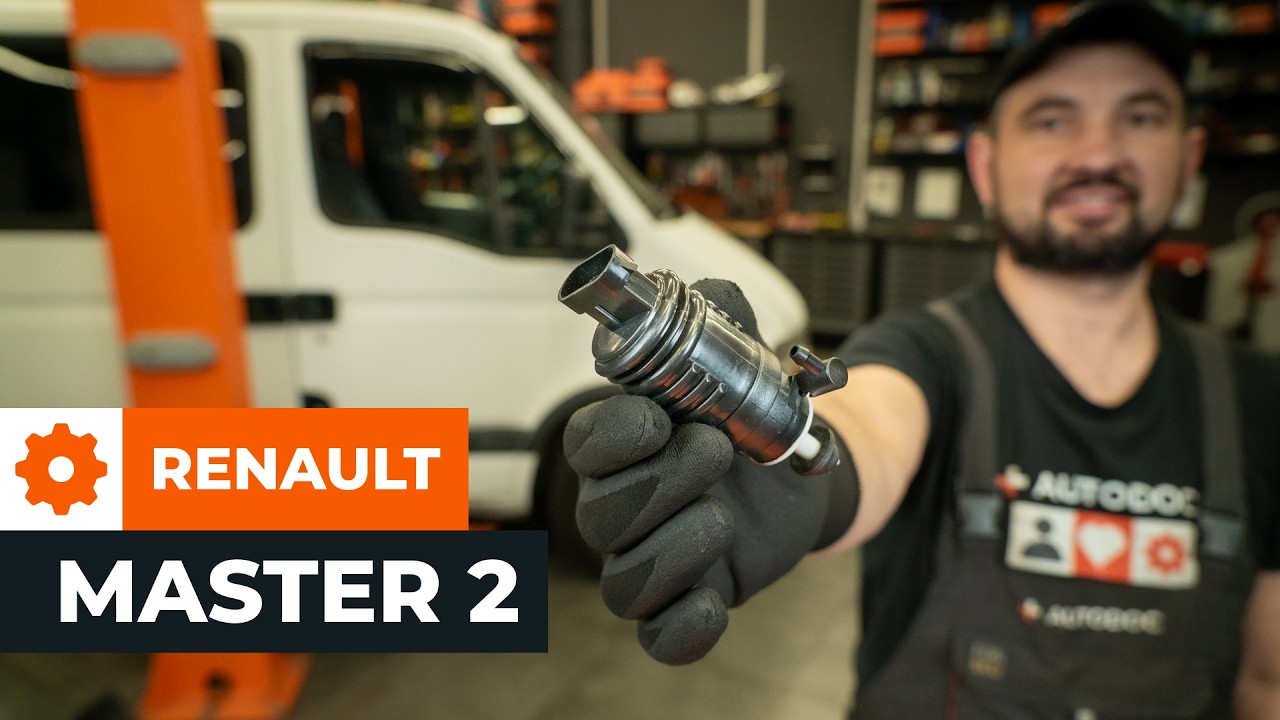 Jak wymienić pompka spryskiwacza w Renault Master 2 van - poradnik naprawy
