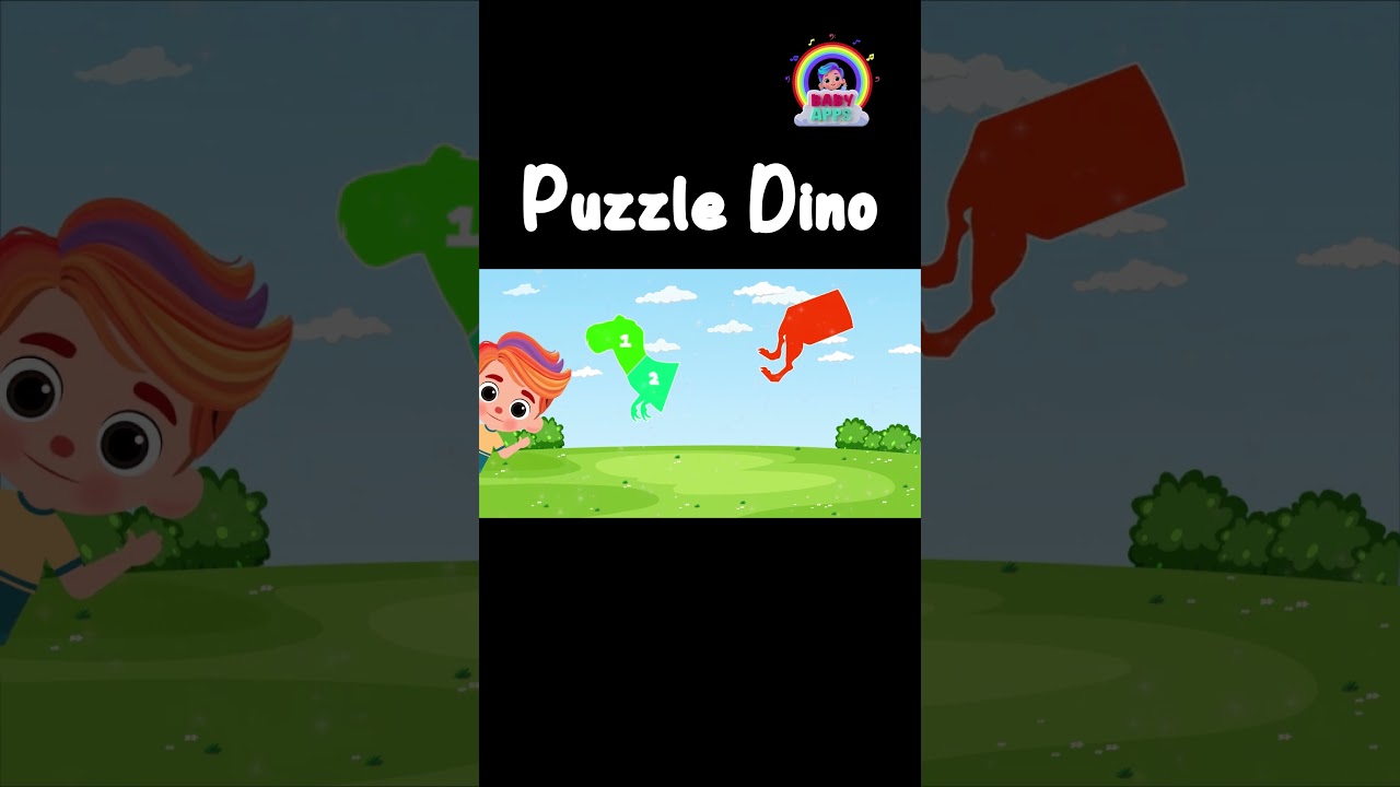 Dino Puzzle Time! 🧩 Put Together the T. Rex | BabyApps Dinosaur Game for Kids