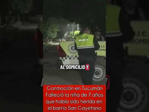Triste Noticia, Murió la niña que había Sido baleada en San Cayetano