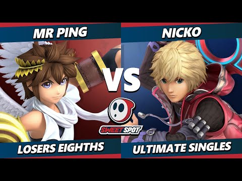 Sweet Spot 8 Top 8 - Mr. Ping (Pit) Vs. Nicko (Shulk) Smash Ultimate - SSBU