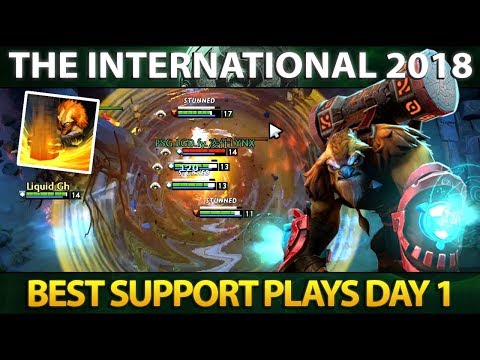 Best Support Plays of Day 1 - The International 2018 - Dota 2 #TI8