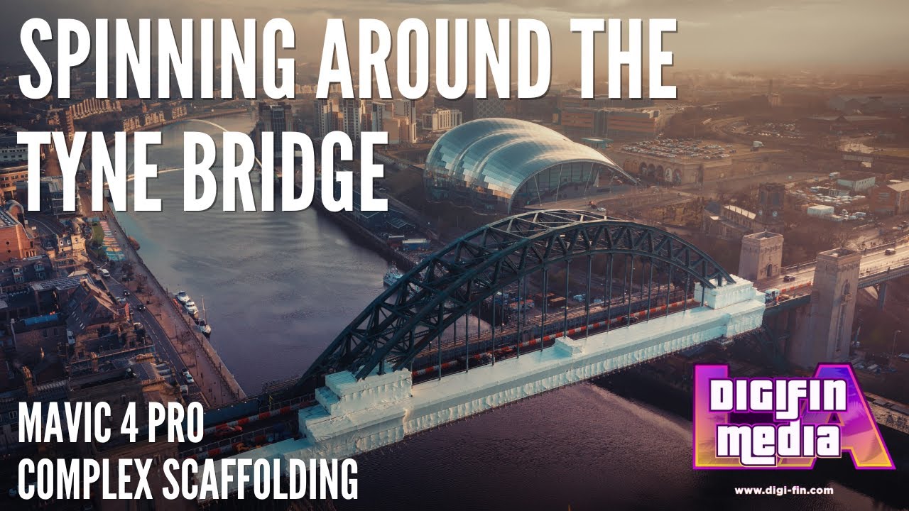 Spinning Around Tyne Bridge Complex Scaffolding